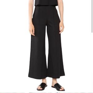 SAVE $98 NWOT Ripley Rader Black Ponte Knit Wide Leg Pant Cropped